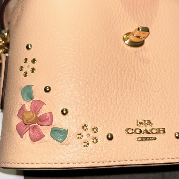 NWT Authentic Coach Kay Crossbody With Floral Whipstitch - Picture 9 of 14
